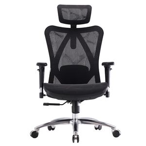 Silla Giratoria Ergonómica Decorplas Qatar Black con Brazos Regulables 3D Color Negro