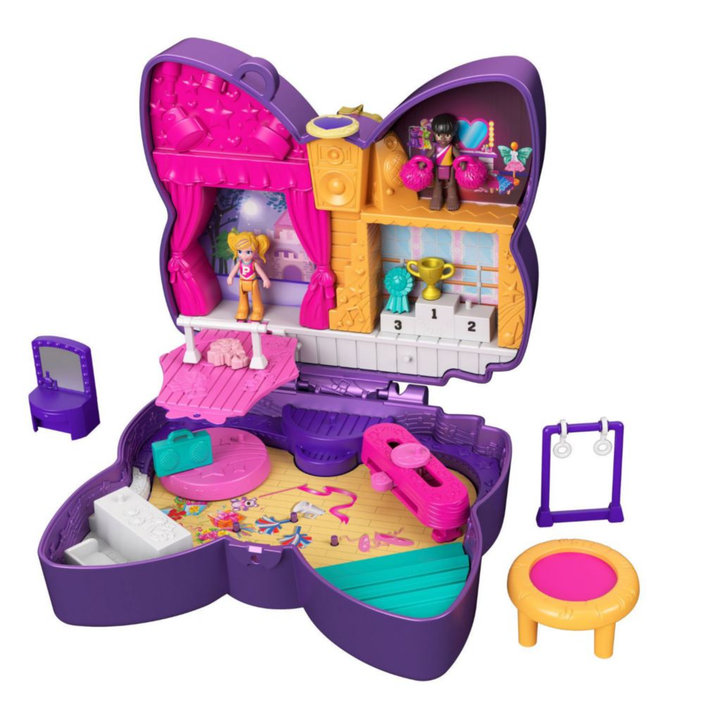 Muneca Polly Pocket Estuche Mariposa Musical Hcg17 838209