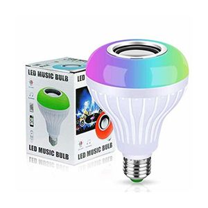 Foco Led Multicolor Con Parlante Bluetooth + Control Remoto