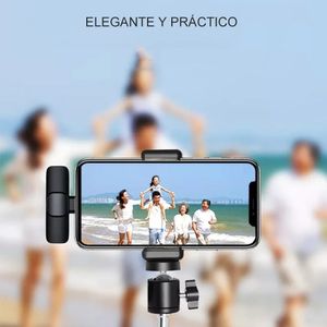 Micrófono Dreizt Portátil lavalier inalámbrico Grabación de video Mini micrófono
