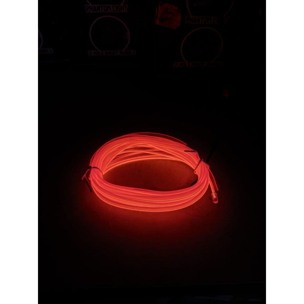 Luz Led Para El Interior Del Auto Iluminación Con Conexión Usb Color Rojo Real Plaza 2903