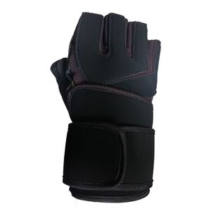 Guantes Gimnasio Gym Transpirable Protección Muñeca Palma Gamuza Negro Mit-3