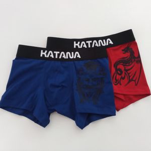 Ropa Interior Katana Boxer Pack x 2 Azul y Rojo