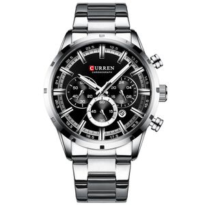 Reloj Lujo CURREN 8355 Negro Cronógrafos Cuarzo