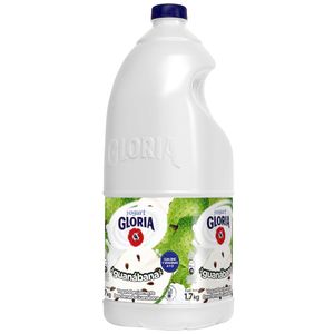 Yogurt Parcialmente Descremado GLORIA Sabor a Guanábana Galonera 1.7Kg