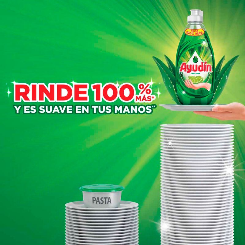 LAVAVAJILLAS LÍQUIDO AYUDIN LIMÓN 900ML