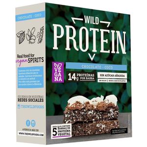Barras de Proteína WILD PROTEIN Chocolate y Coco Caja 5un