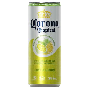 Bebida Alcohólica Preparada CORONA Seltzer de Lima Limón Lata 355ml