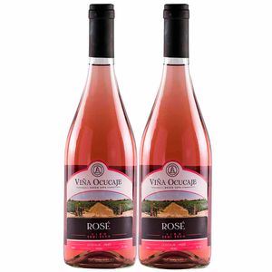 Pack Vino OCUCAJE Rosé Botella 750ml Paquete 2un