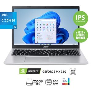 Laptop Acer Aspire 5 Intel Core i5 1135G7 8GB RAM 256GB SSD 2GB Video MX350