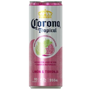 Bebida Alcohólica Preparada CORONA Seltzer de Limón & Toronja Lata 355ml