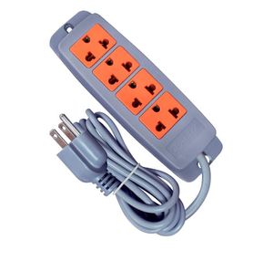 Extensor vulcanizado Opalux 4 tomas de enchufe trifasico 5 m