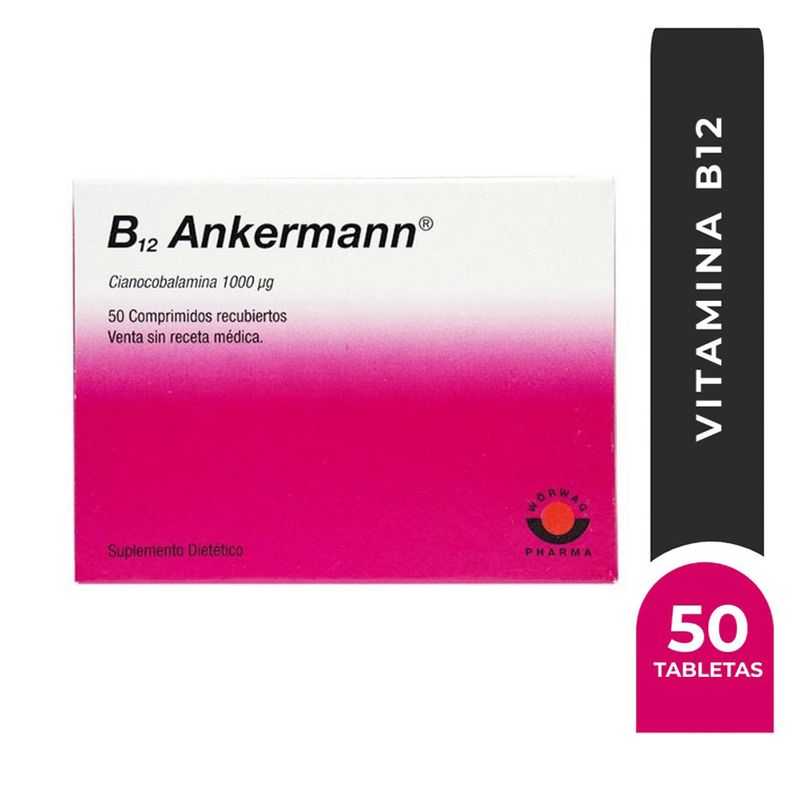 FARMACIA UNIVERSAL B12 Ankermann X 50 Comprimidos, 43% OFF