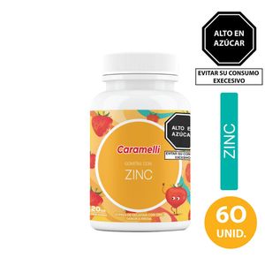 Gomitas Zinc Caramelli - Frasco 60 UN