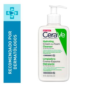 Crema de Espuma Cerave Hidratante - Frasco 236 ML
