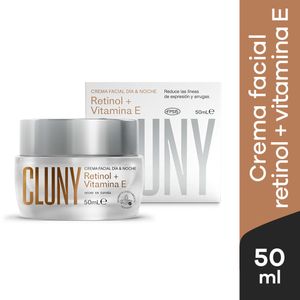 Crema Facial Cluny Día & Noche Retinol + Vitamina E- Pote 50 ML
