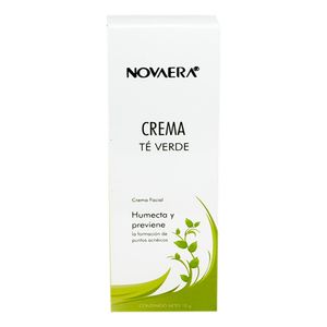 Crema Facial Te Verde Humecta y Previene Novaera - Tubo 10 G