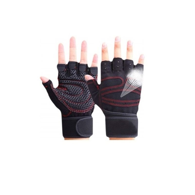 GUANTES DEPORTIVOS PARA GIMNASIO CON MUÑEQUERAS - ALPHA GYM STORE