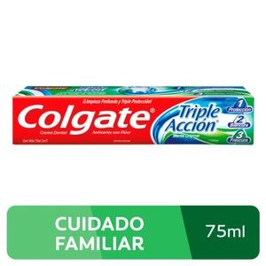 Crema Dental Colgate Triple Acción - Tubo 75 ML