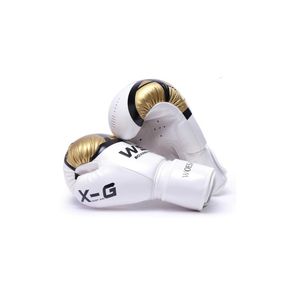 Guantes de Boxeo Profesionales de 12 Oz Blanco