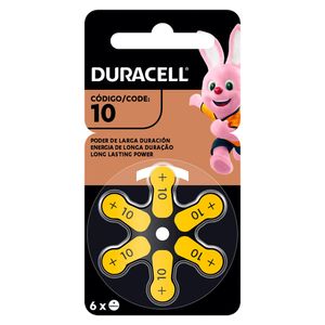 Pilas para Audífonos Duracell N 10 - Blíster 6 UN