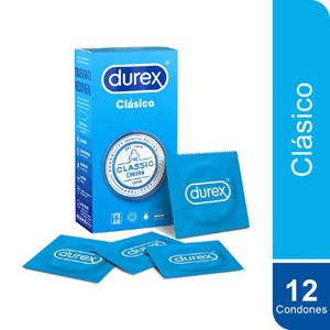 Preservativos Durex Clásico - Caja 12 UN
