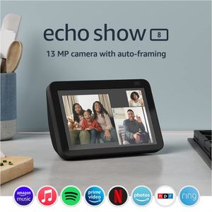 Parlante Echo Show 8 Amazon 2da Generación Negro