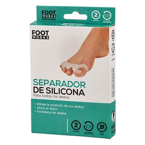 Separador para Dedos Foot Works Silicona - Caja 2 UN