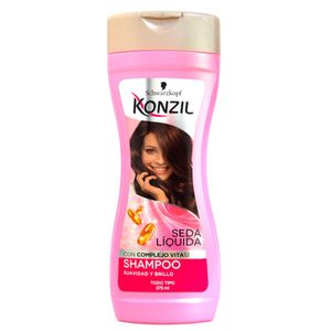 Shampoo Konzil Seda Líquida y Vitamina 12 - Frasco 375 ML
