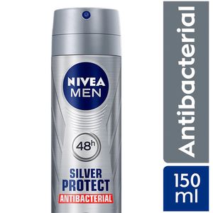 Desodorante Antitranspirante Spray Silver Protect Nivea For Men - Frasco 150 ML