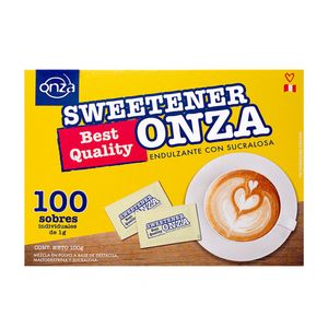 Onza Endulzante con Sucralosa Sobres - Caja 100 UN