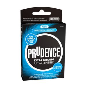 Preservativo Prudence Extra Grande Ultra Sensible - Caja 3 UN