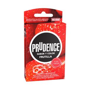 Preservativo Prudence Frutilla - Caja 3 UN