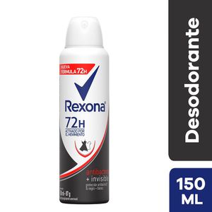 Desodorante en Spray Rexona Women 72 Horas Antibacterial Invisible - Frasco 150 ML