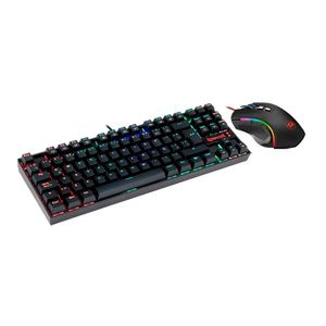 Kit Teclado/Mouse Redragon K552RGB-BA Mecánico gamer negro