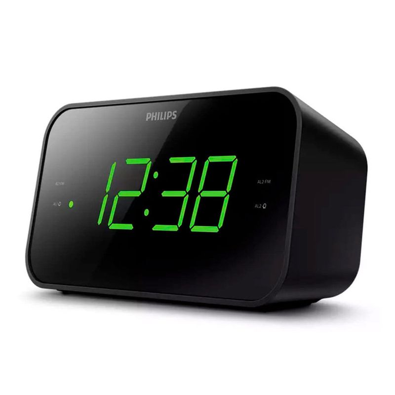 Radio reloj despertador Philips TAR3306 FM, alarma dual