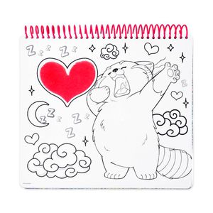 Cuaderno Coloreable con Stickers Turning Red
