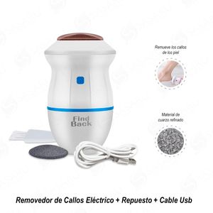 Removedor de Callos Eléctrico+Repuesto+Cable Usb