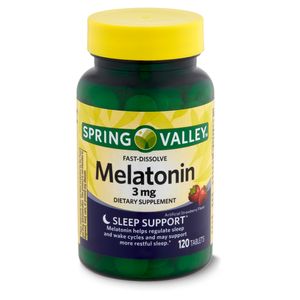 Vitamina Spring Valley Melatonina 3mg Fast Dissolve x 120 Tabletas