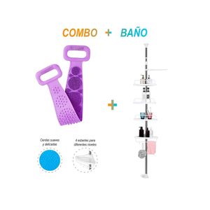 Cepillo Multiusos de Silicona para Ducha y Esquinero de Ducha