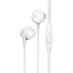 Audífonos Philips in Ear TAUE101 BK C/Micro 3.5MM Bass Sound Blanco