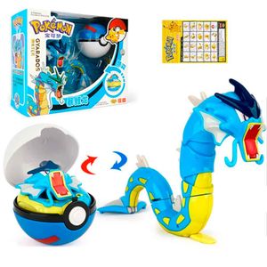 Juguete Gyarados con Pokebola Articulable Pokémon 20cm largo Original