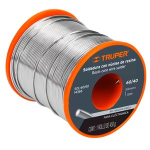 Soldadura núcleo resina 60/40 p/elec 14366 Truper