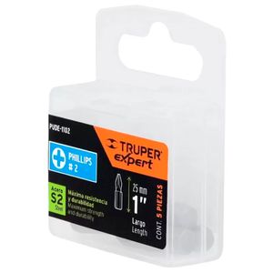 Set de 5 Punta phillips Ph2 x 25mm 12141 Truper