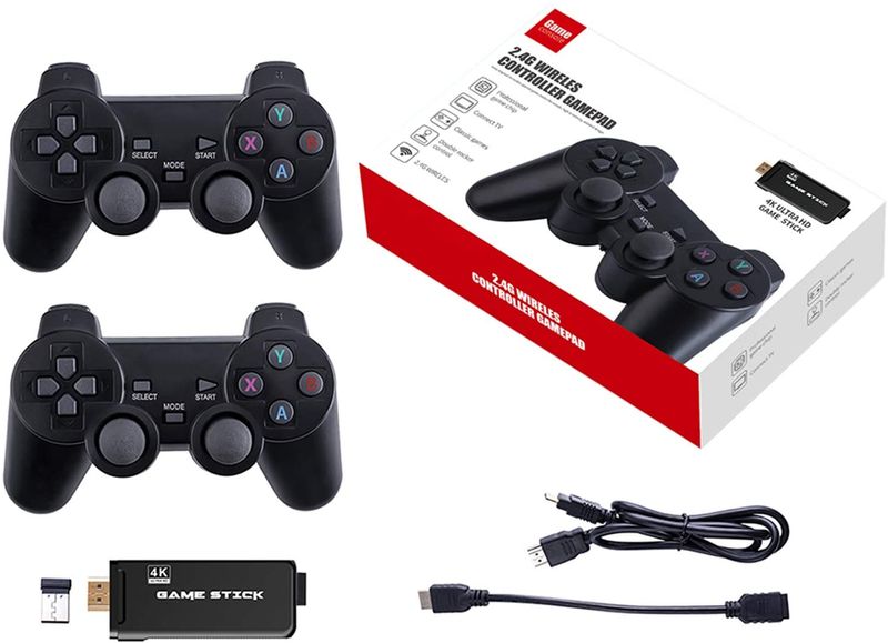 Consola de Videojuegos Game Stick con Juegos Incorporados Real Plaza