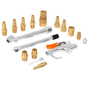 Juego de acce. neumaticos 17pzas p/limpieza 1/4" npt 19022 Truper