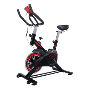 Spinning Bicicleta Estacionaria Black fit 8 KG Modelo SPG-01 color negro/rojo