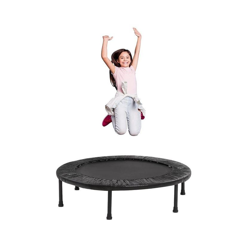 Mini Trampolin Saltarin 106cm Cama Elastica Gym C/ Soporte