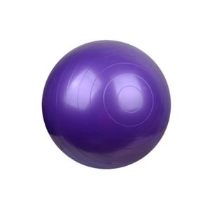 Pelota para Yoga y Pilates, Inflador 75cm, Fitness y Gimnasio Morado
