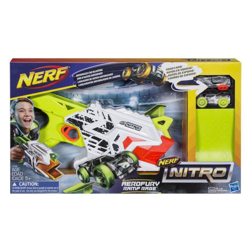 Nerf Nitro Lanzador de Autos Multicolor Real Plaza